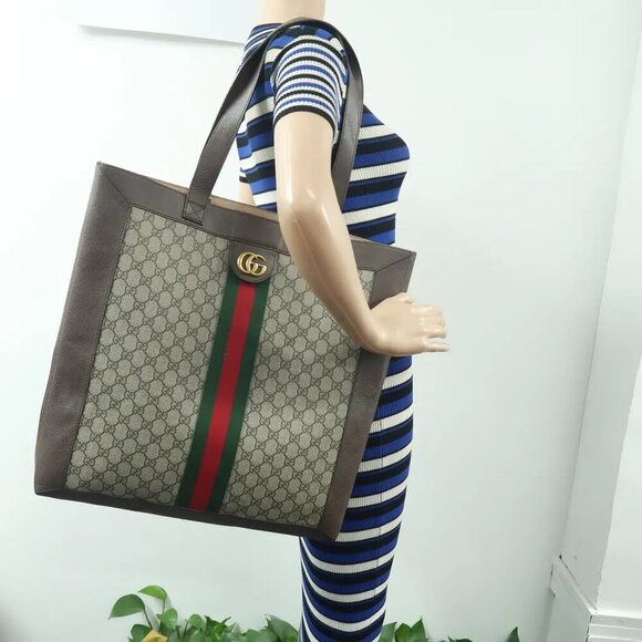 100% Authentic GUCCI Ophidia Brown W/P GG Canvas Shoulder Bag 1045-121524 - Picture 12 of 12